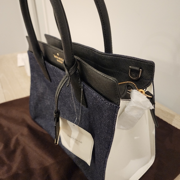 Brand New Kate Spade 2Way Handbag (Denim fabric) - Picture 5 of 14